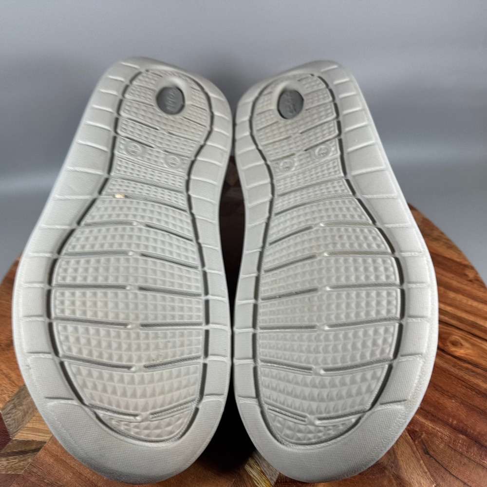 Crocs LiteRide Clog Grey White Women 9 Men 7 Comfort Slip On Shoes 204592 - Picture 6 of 7